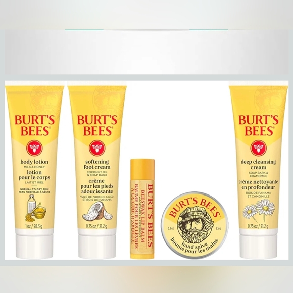 Burt's Bees Other - Burt's Bees 5pc. Everyday Essentials Beauty Gift Set for Lips, Face, and Body